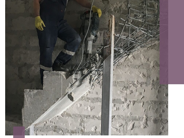 Демонтаж металлических и бетонных лестниц в Александрове