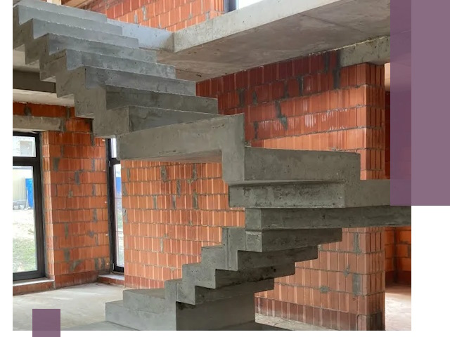 Изготовление бетонных лестниц под ключ в Александрове