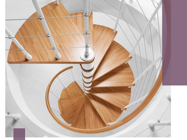 Изготовление винтовых лестниц под ключ в Александрове