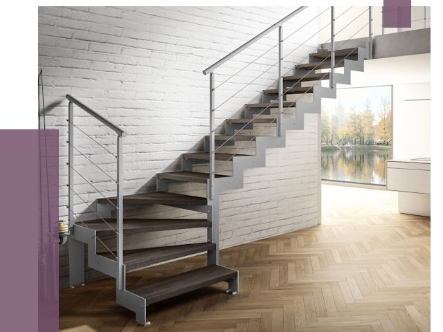 Г-образные лестницы под ключ в Александрове от 38827 руб. | ПРОЛЁТ-Лкн