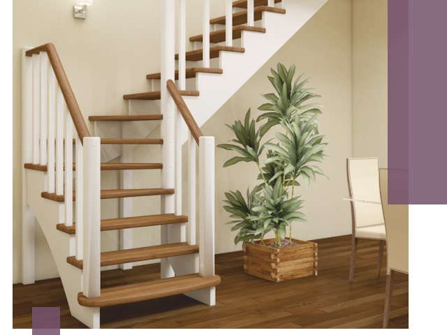 Г-образные лестницы под ключ в Александрове — изготовление и монтаж