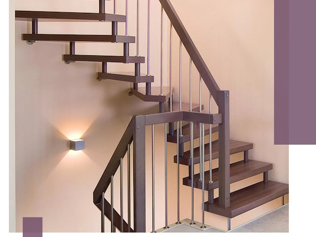 Изготовление лестниц на больцах в Александрове под ключ