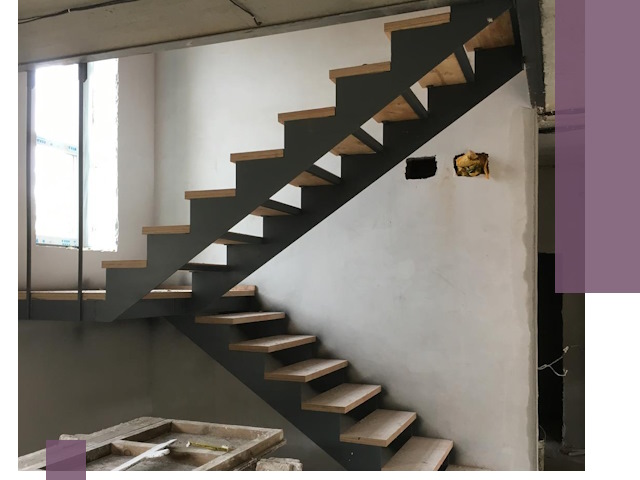 Изготовление лестниц на металлокаркасе в Александрове от производителя