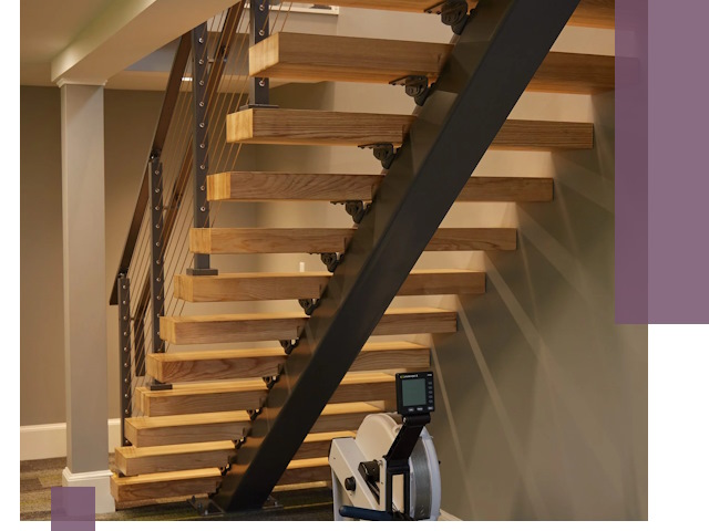 Лестницы на монокосоурах под ключ в Александрове - изготовление и монтаж