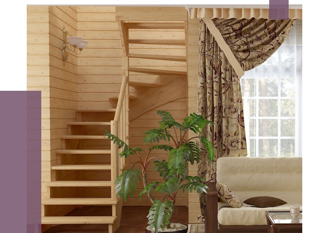 Лестницы для дачи в Александрове от 79529 руб.  | ПРОЛЁТ-Лкн