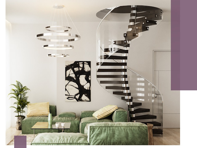 Лестницы для двухуровневой квартиры в Александрове — изготовление и монтаж