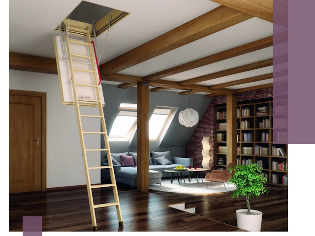 Чердачные лестницы под ключ в Александрове: изготовление и монтаж