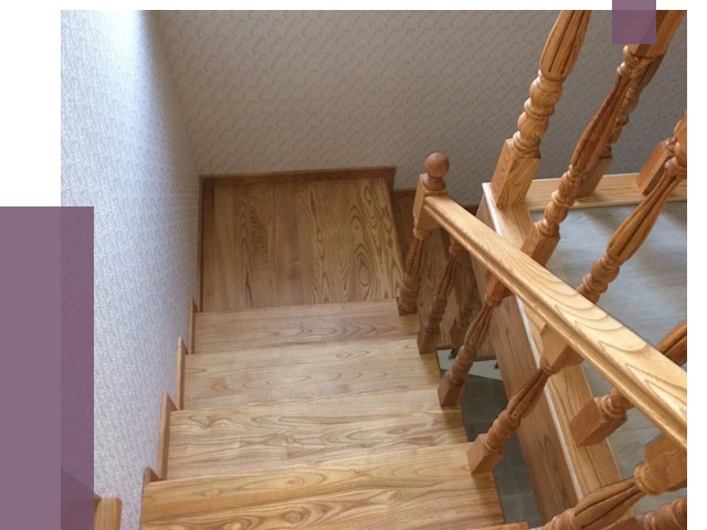 Сосновые лестницы в Александрове под ключ от 8462 руб.  | ПРОЛЁТ-Лкн