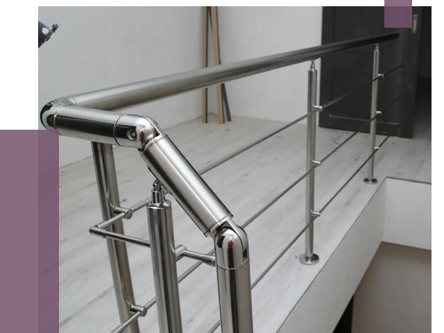 Перила из нержавеющей стали в Александрове от 9426 руб. под ключ | ПРОЛЁТ-Лкн