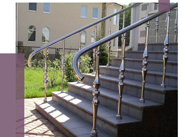 Перила для крыльца в Александрове от 11247 руб. — монтаж ПРОЛЁТ-Лкн