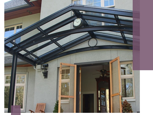 Изготовление и монтаж навесов и козырьков в Александрове