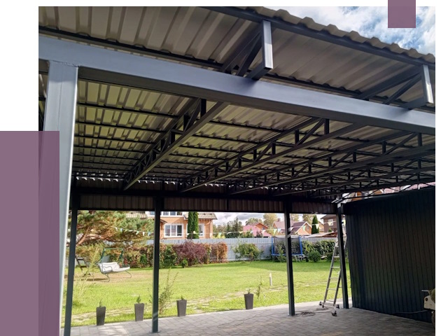 Монтаж навесов в Александрове от 7712 руб. — установка навеса | ПРОЛЁТ-Лкн