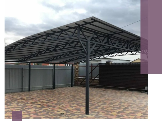 Недорогие навесы под ключ в Александрове — изготовление и монтаж