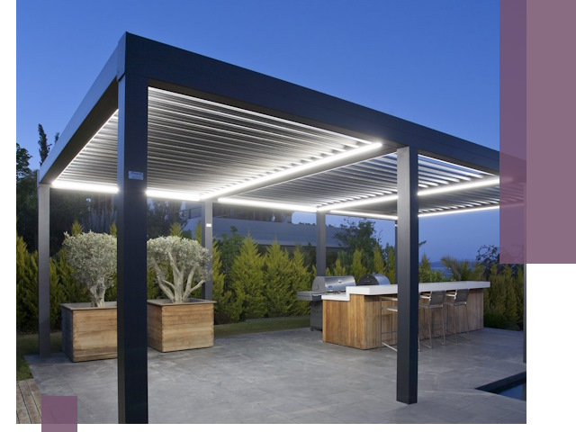 Навесы отдельно стоящие под ключ в Александрове из металла и поликарбоната