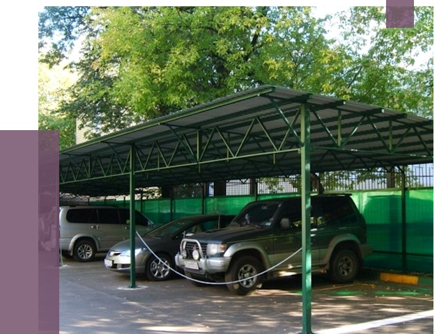 Навесы для парковки в Александрове от 84081 руб. заказать | ПРОЛЁТ-Лкн