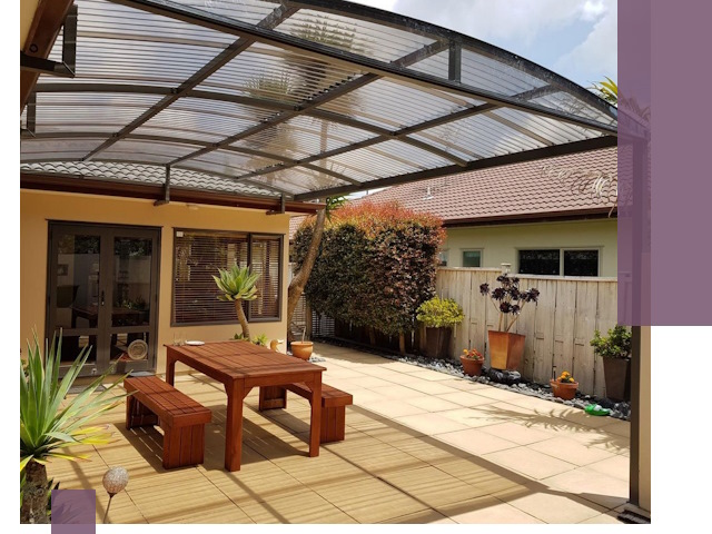 Навесы во двор под ключ в Александрове — изготовление и монтаж