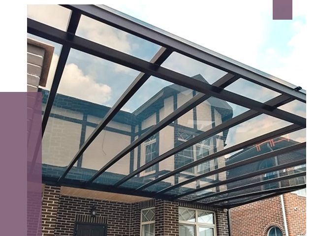 Навесы из поликарбоната в Александрове от 9019 руб. под ключ — ПРОЛЁТ-Лкн