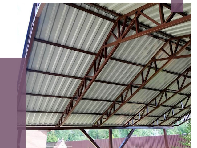 Навесы из профнастила в Александрове от 7712 руб. | ПРОЛЁТ-Лкн