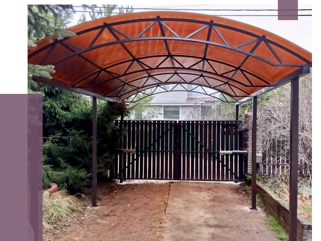 Арочные навесы в Александрове от 13335 руб. — изготовление и монтаж | ПРОЛЁТ-Лкн