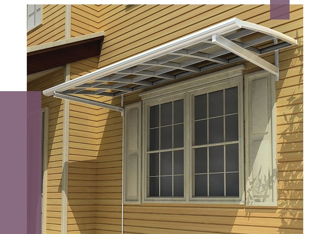 Козырьки над окнами в Александрове от 7980 руб. — монтаж, покупки | ПРОЛЁТ-Лкн