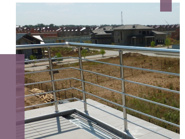 Парапеты из нержавеющей стали в Александрове от 8355 руб. за м² | ПРОЛЁТ-Лкн