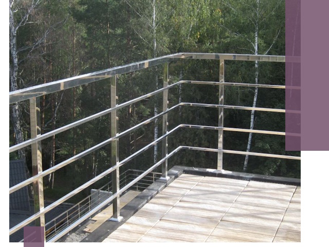 Парапеты из нержавеющей стали в Александрове — изготовление и монтаж