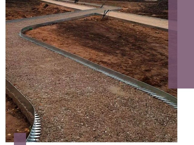 Металлические бордюры под ключ в Александрове — изготовление и монтаж