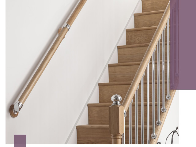 Пристенные поручни из стали и нержавейки под монтаж в Александрове